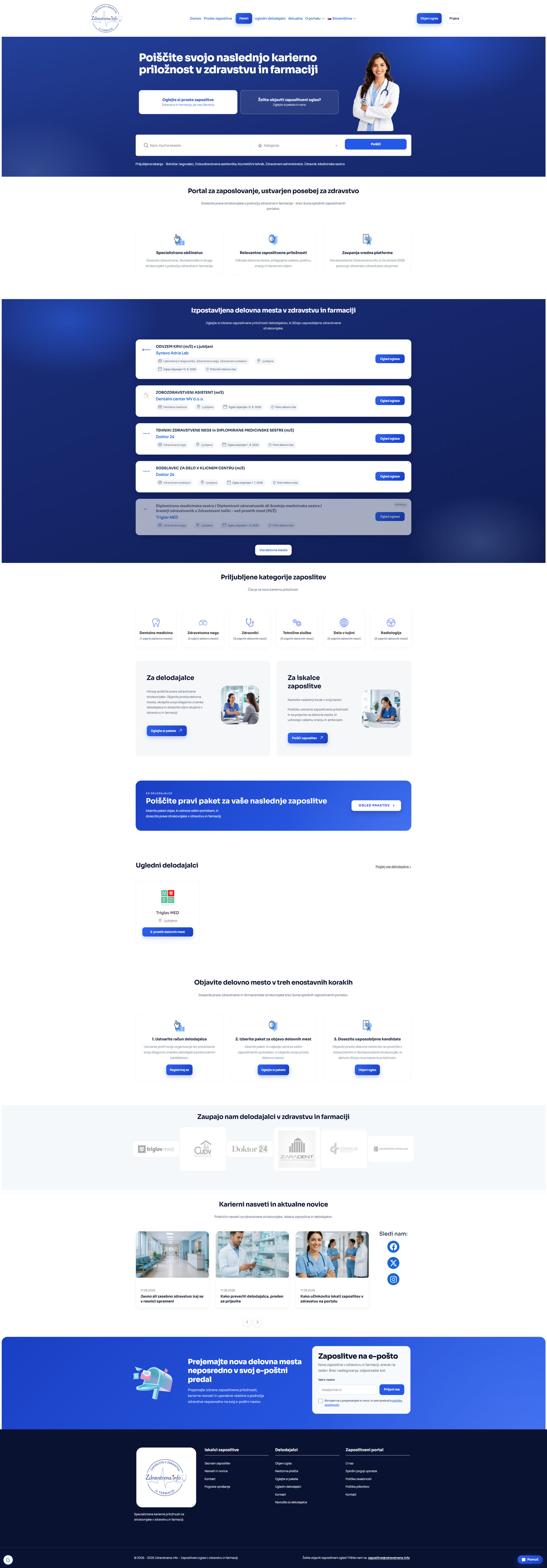 Celoten zaposlitveni portal Zdravstvena.info