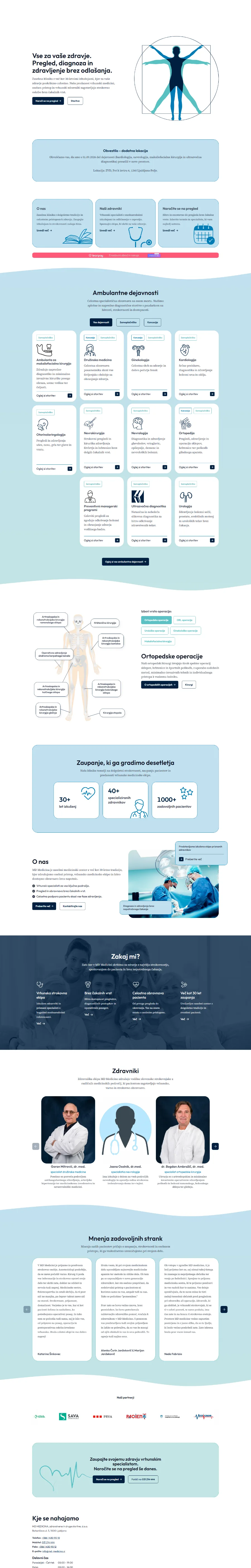 Celotna naslovnica strani MD MEDICINA