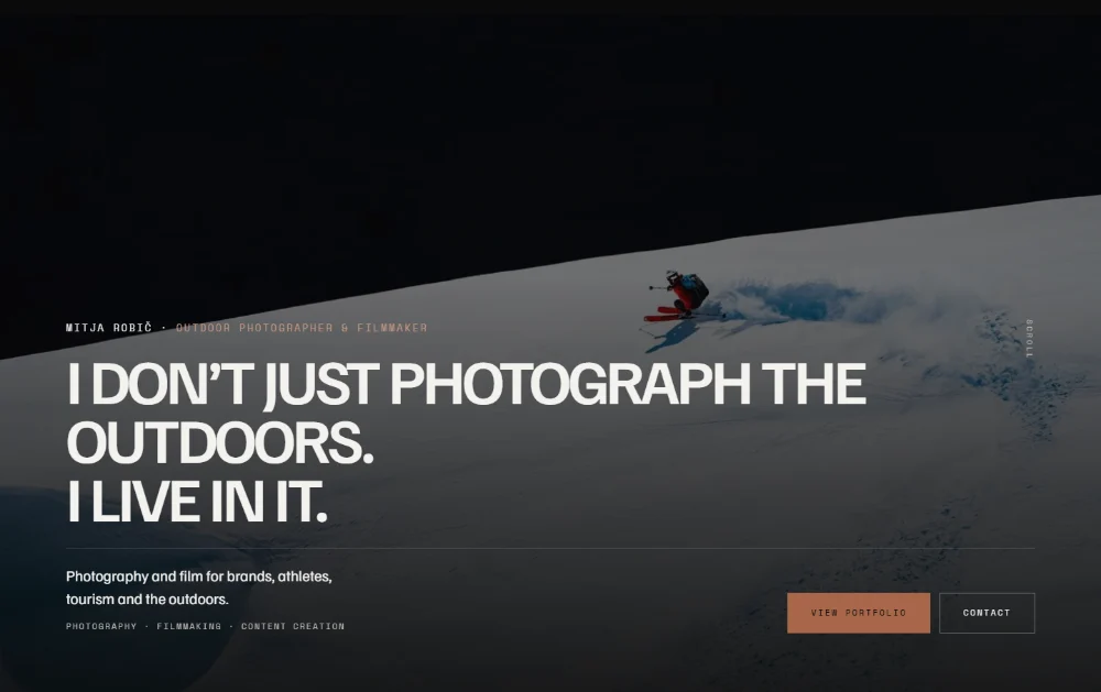 Naslovni del strani fotografa Mitja Robič
